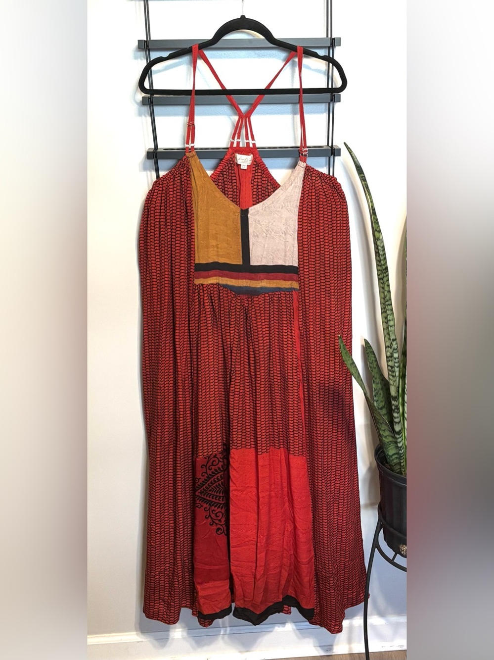 Kantha Bae Free Fallin’ Silk Maxi Dress